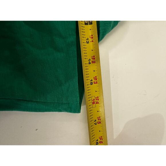 NWT Size Medium CeCe Green Halter Neck Ruffle Hem Babydoll Style y2K Blouse Top - Picture 10 of 12